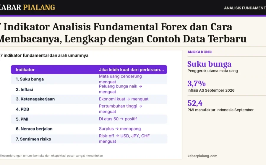 7 Indikator Analisis Fundamental Forex dan Cara Membacanya, Lengkap dengan Contoh Data Terbaru