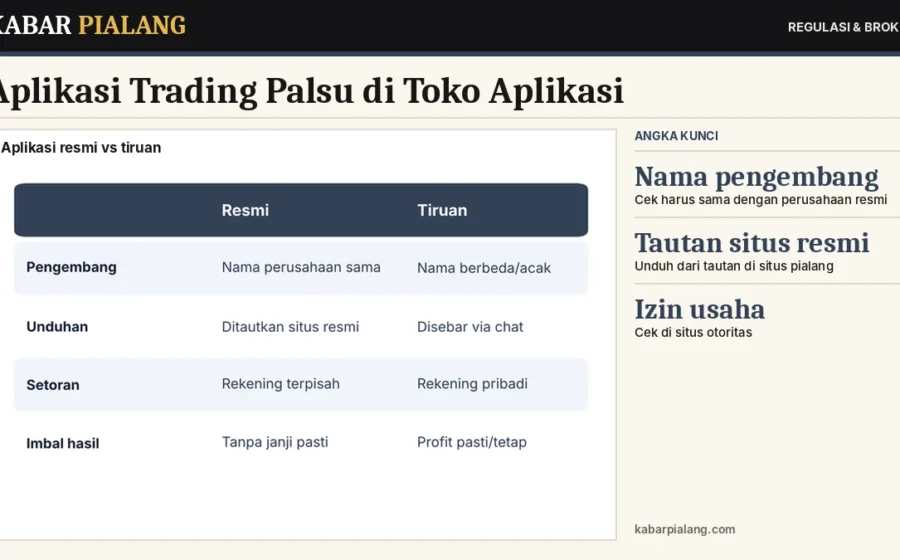 Aplikasi Trading Palsu di Toko Aplikasi: Cara Memverifikasi Aplikasi Resmi Pialang