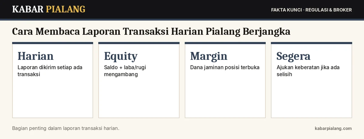 Fakta kunci: Cara Membaca Laporan Transaksi Harian Pialang Berjangka: Konfirmasi, Saldo, dan Margin