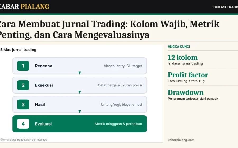 Cara Membuat Jurnal Trading: Kolom Wajib, Metrik Penting, dan Cara Mengevaluasinya