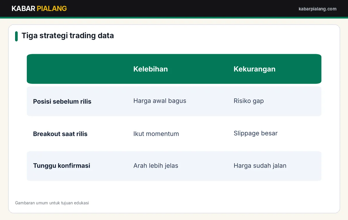 Perbandingan strategi trading berita