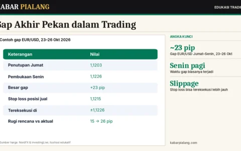 Gap Akhir Pekan dalam Trading: Mengapa Harga Senin Bisa Melompat, Risikonya bagi Stop Loss, dan Cara Mengelolanya