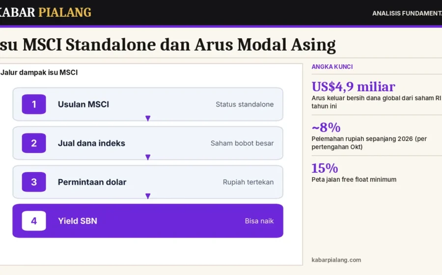 Isu MSCI Standalone dan Arus Modal Asing: Dampaknya ke Rupiah, Yield SBN, dan IHSG