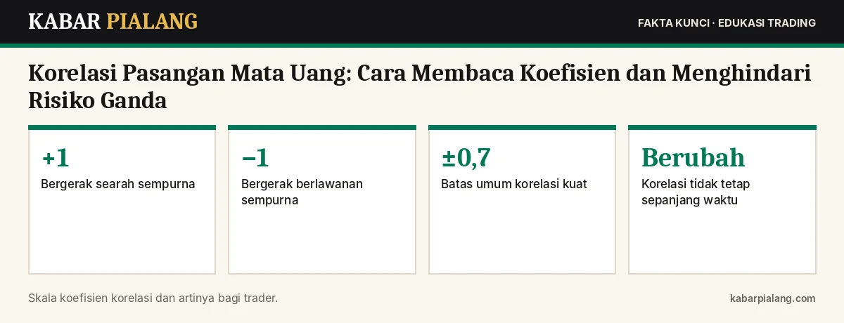 Fakta kunci: Korelasi Pasangan Mata Uang: Cara Membaca Koefisien dan Menghindari Risiko Ganda