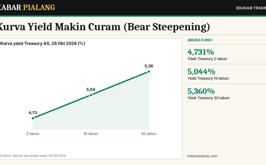 Kurva Yield Makin Curam (Bear Steepening): Apa Artinya bagi Trader Forex, Emas, dan Saham?