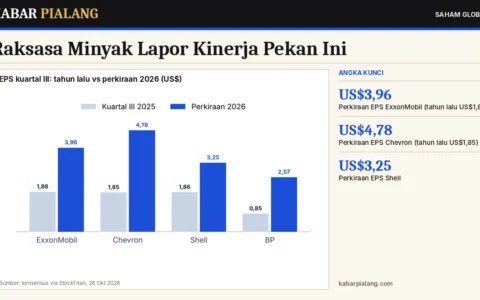 Raksasa Minyak Lapor Kinerja Pekan Ini: EPS ExxonMobil dan Chevron Diperkirakan Naik Lebih dari Dua Kali Lipat Berkat Harga Minyak Tinggi
