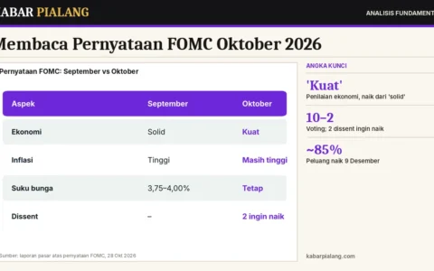 Membaca Pernyataan FOMC Oktober 2026: Dari 'Solid' Menjadi 'Kuat', Dua Dissent, dan Kurva Yield