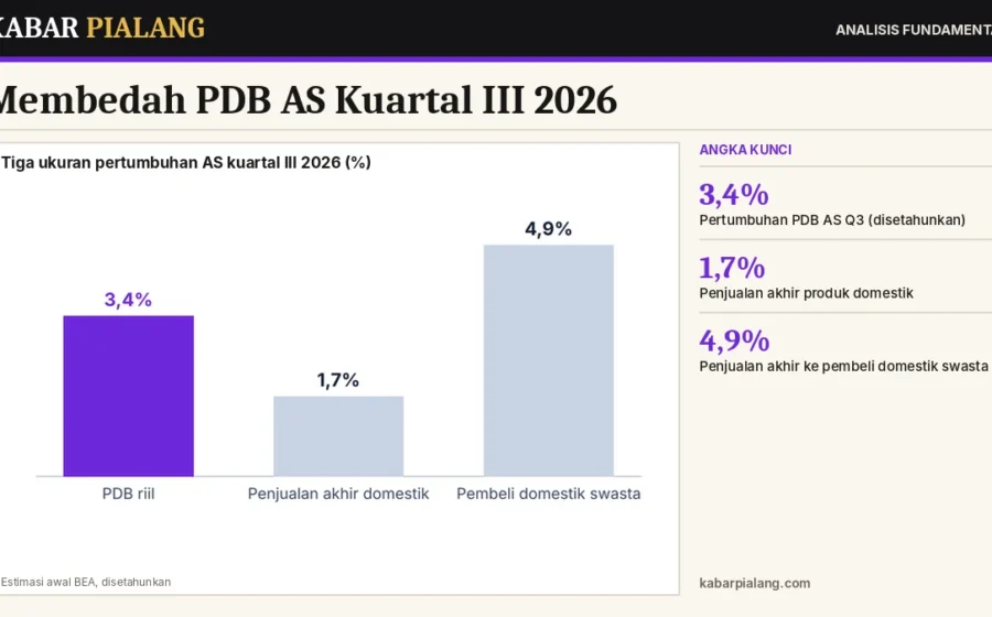 Membedah PDB AS Kuartal III 2026: Persediaan, Impor, dan Mengapa Penjualan Akhir Hanya 1,7%