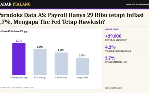 Paradoks Data AS: Payroll Hanya 29 Ribu tetapi Inflasi 3,7%, Mengapa The Fed Tetap Hawkish?