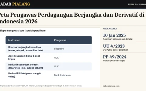 Peta Pengawas Perdagangan Berjangka dan Derivatif di Indonesia 2026: Peran Bappebti, OJK, dan Bank Indonesia
