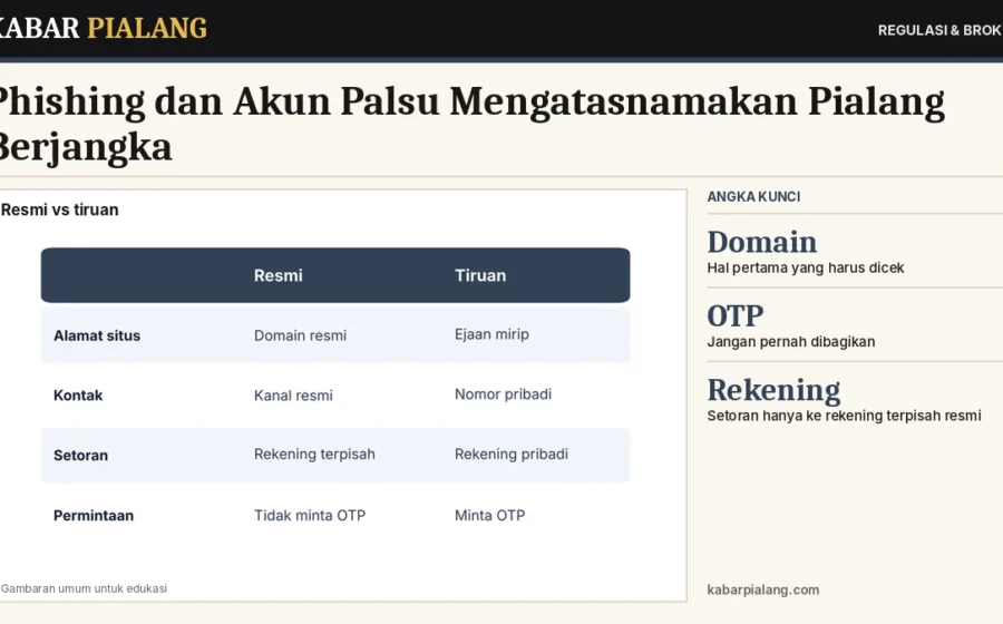 Phishing dan Akun Palsu Mengatasnamakan Pialang Berjangka: Cara Mengenali Situs, Aplikasi, dan Pesan Tiruan serta Cara Melapor