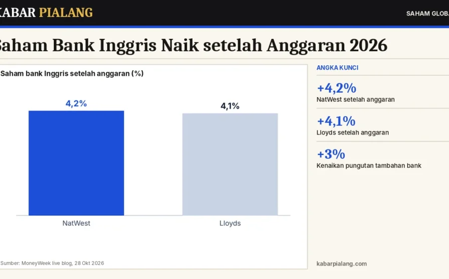 Saham Bank Inggris Naik setelah Anggaran 2026: NatWest 4,2% dan Lloyds 4,1% meski Pajak Bank Naik